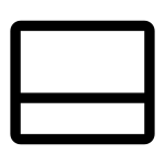 Open Panel Bottom SVG Icon